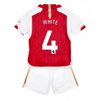 Arsenal Benjamin White #4 Heimtrikotsatz Kinder 2023-24 Kurzarm (+ Kurze Hosen)